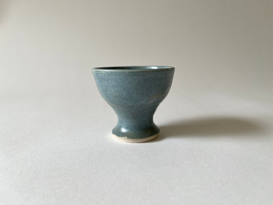 stemmed cup - matte blue